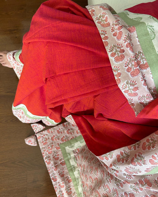 The Festive Patchwork Saree