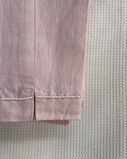 Blush Haze Tone-on-Tone Kurta Set in Rose Pink