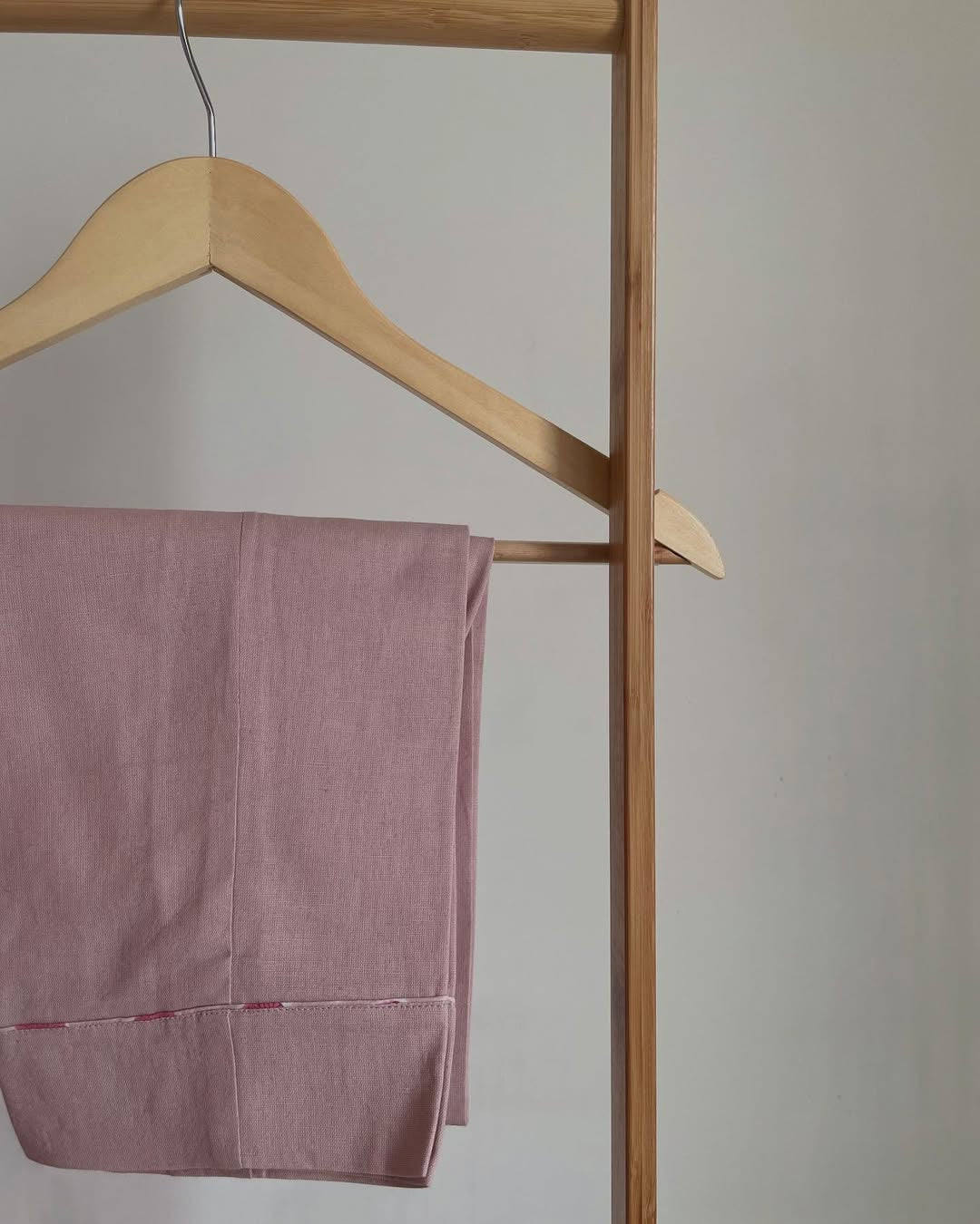 Serene Tones Cotton Set with Handblock Prints & Lace Finish