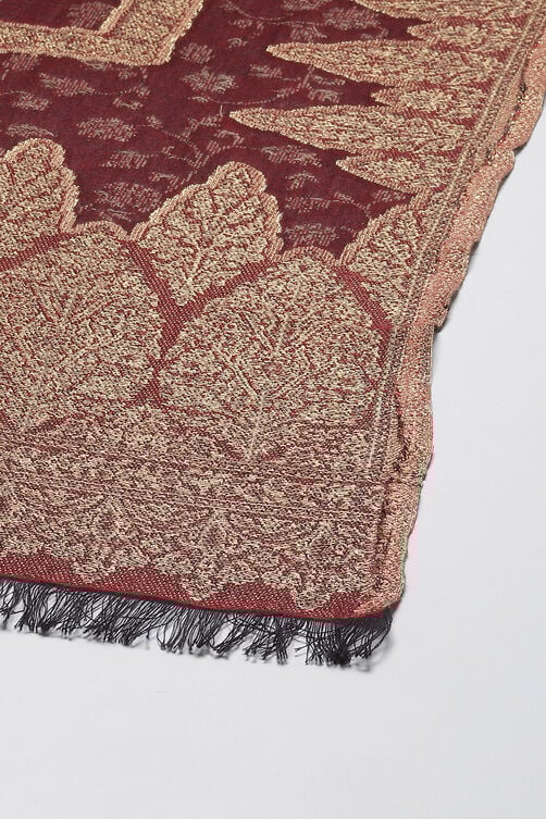 Classic Acrylic Dupatta with Yarn-Dyed Pattern