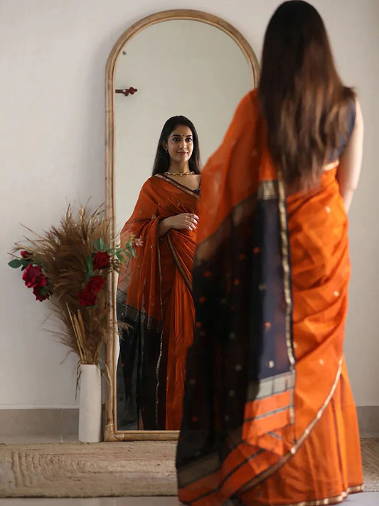 Woven Design Zari Banarasi Saree for Women