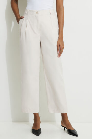 Straight High Waist Ankle Pants