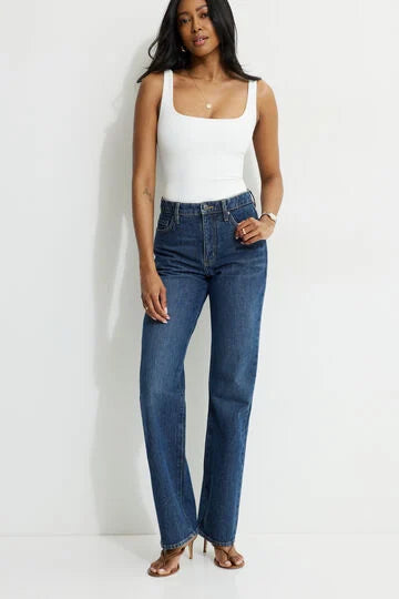 High Rise Straight Leg Jeans