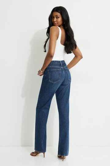 High Rise Straight Leg Jeans
