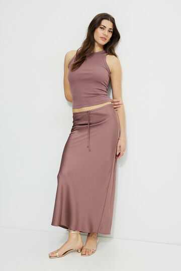 Cary Satin Slip Maxi Skirt