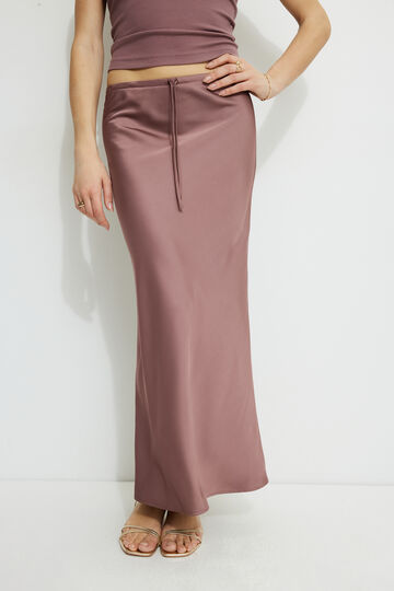 Cary Satin Slip Maxi Skirt