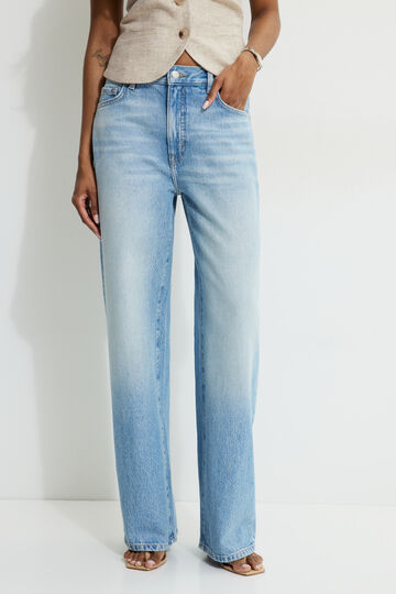 Mid Rise Baggy Fit Jeans