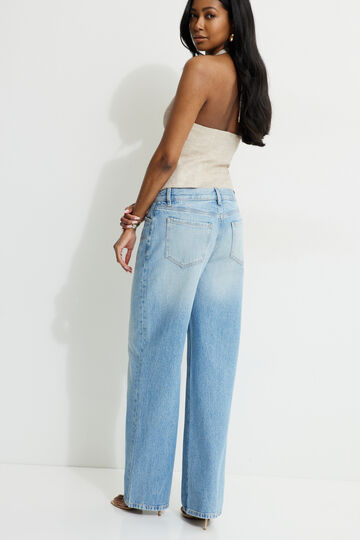 Mid Rise Baggy Fit Jeans