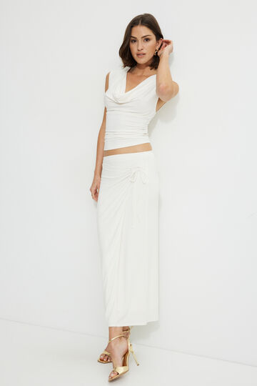 Wrap Jersey Maxi Skirt