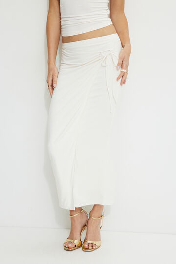 Wrap Jersey Maxi Skirt