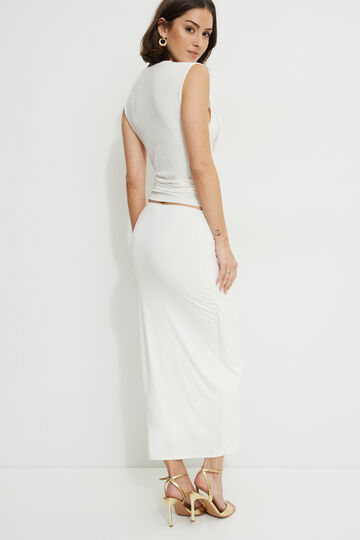 Wrap Jersey Maxi Skirt