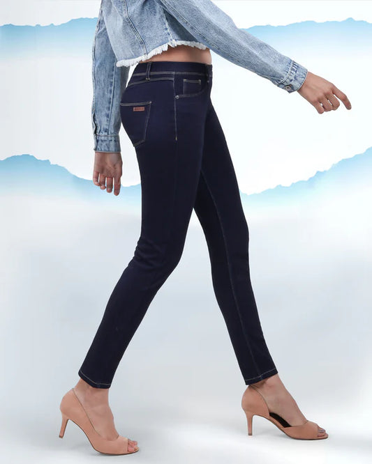 Mid-Rise Denim Jeggings