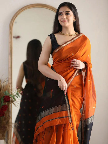 Woven Design Zari Banarasi Saree for Women