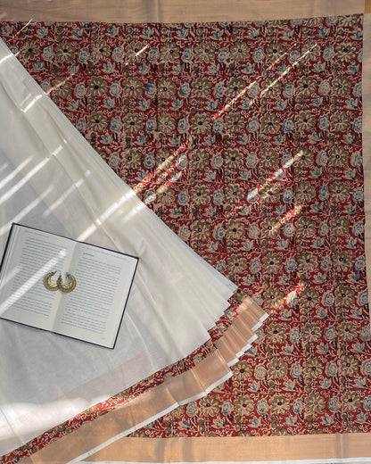 Traditions Rewoven South Cotton Patchwork Saree