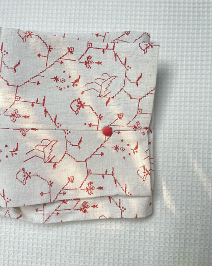 Sun-Kissed Elegance Beaded Cotton Kurta Set