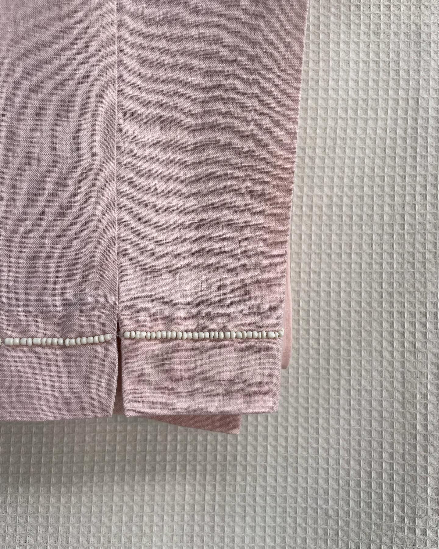 Blush Haze Tone-on-Tone Kurta Set in Rose Pink