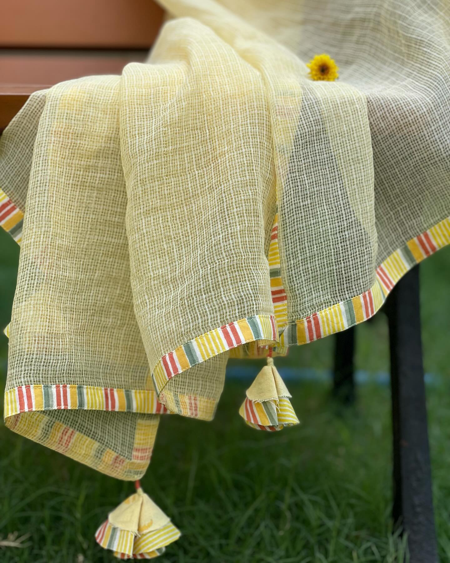 Golden Gleam: Bright Kurta Set with Earthy Accents