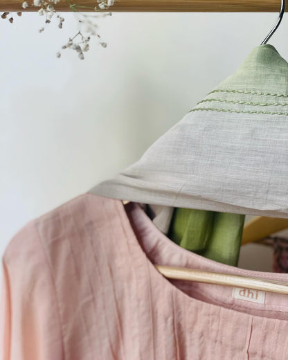 Light Rosé Glow Kurti in Soft Elegance