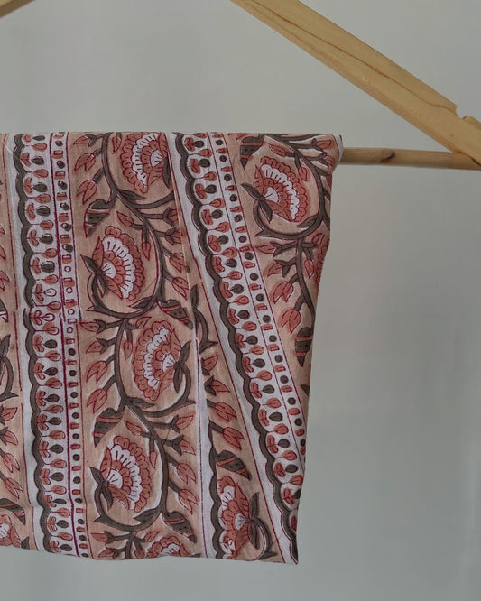 Handcrafted Cotton Set with Printed Pants & Kota Layers