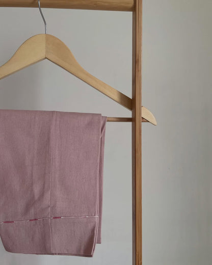 Serene Tones Cotton Set with Handblock Prints & Lace Finish