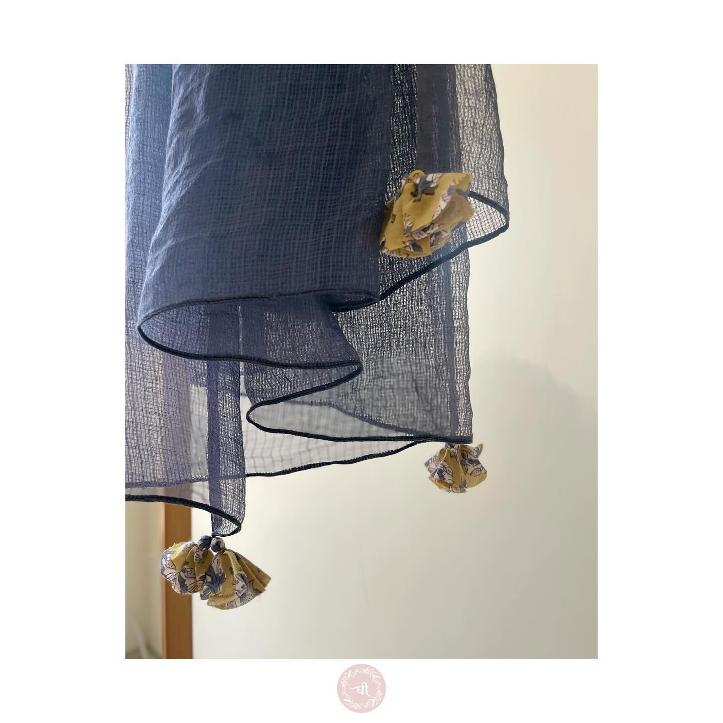 Workwear Cotton Set with Pants & Tassel Kota Dupatta