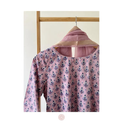 Soft Mul Cotton Set with Zari Kota Dupatta