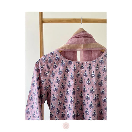 Soft Mul Cotton Set with Zari Kota Dupatta