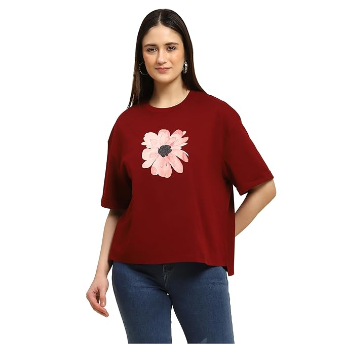 Cotton Blend UV Protective Round Neck T-Shirts