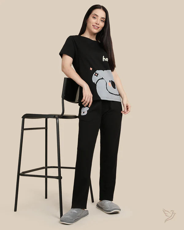 Koala Printed Co-ord Pants Set