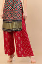 Rayon Foil Ethnic Motifs Printed Palazzos