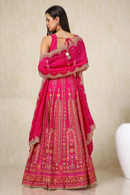 Traditional Lehenga Paired with Katori Blouse