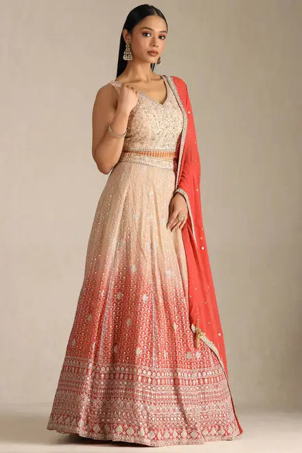 Stunning Stone and Sequin Embellished Ghagra Choli