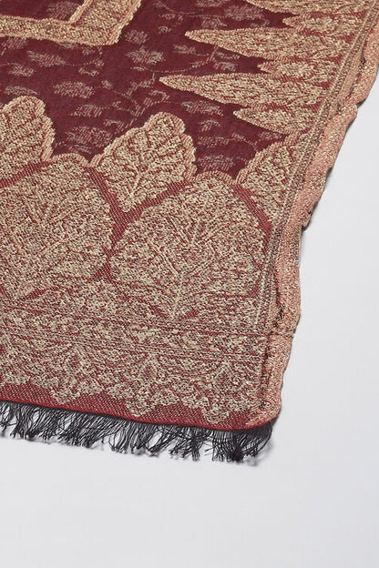 Classic Acrylic Dupatta with Yarn-Dyed Pattern